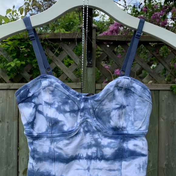 Aritzia Talula Bustier Tie Dye Tank Top - Picture 3 of 4